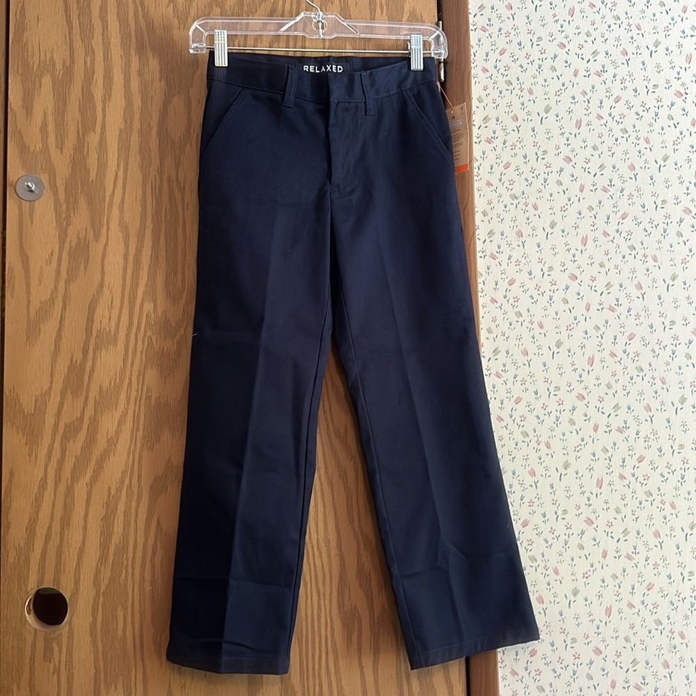 FRENCH TOAST Boys' Relaxed Fit Twill Pant: BLUE: NEW WITH TAGS: SIZE 8